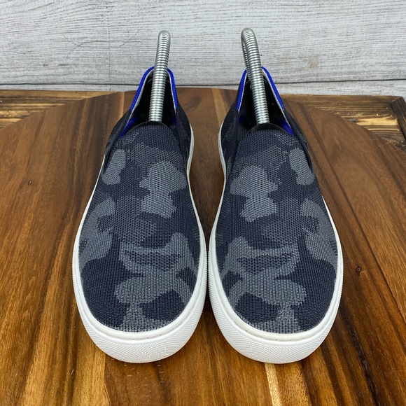 Rothy’s The Original Slip On Sneaker Black Grey Camo Women’s Shoe Size 6.5 - Picture 8 of 12